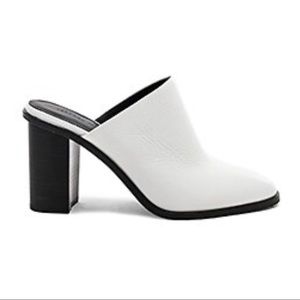 NWT Rebecca Minkoff Gavra Mule - White Leather - Size 7